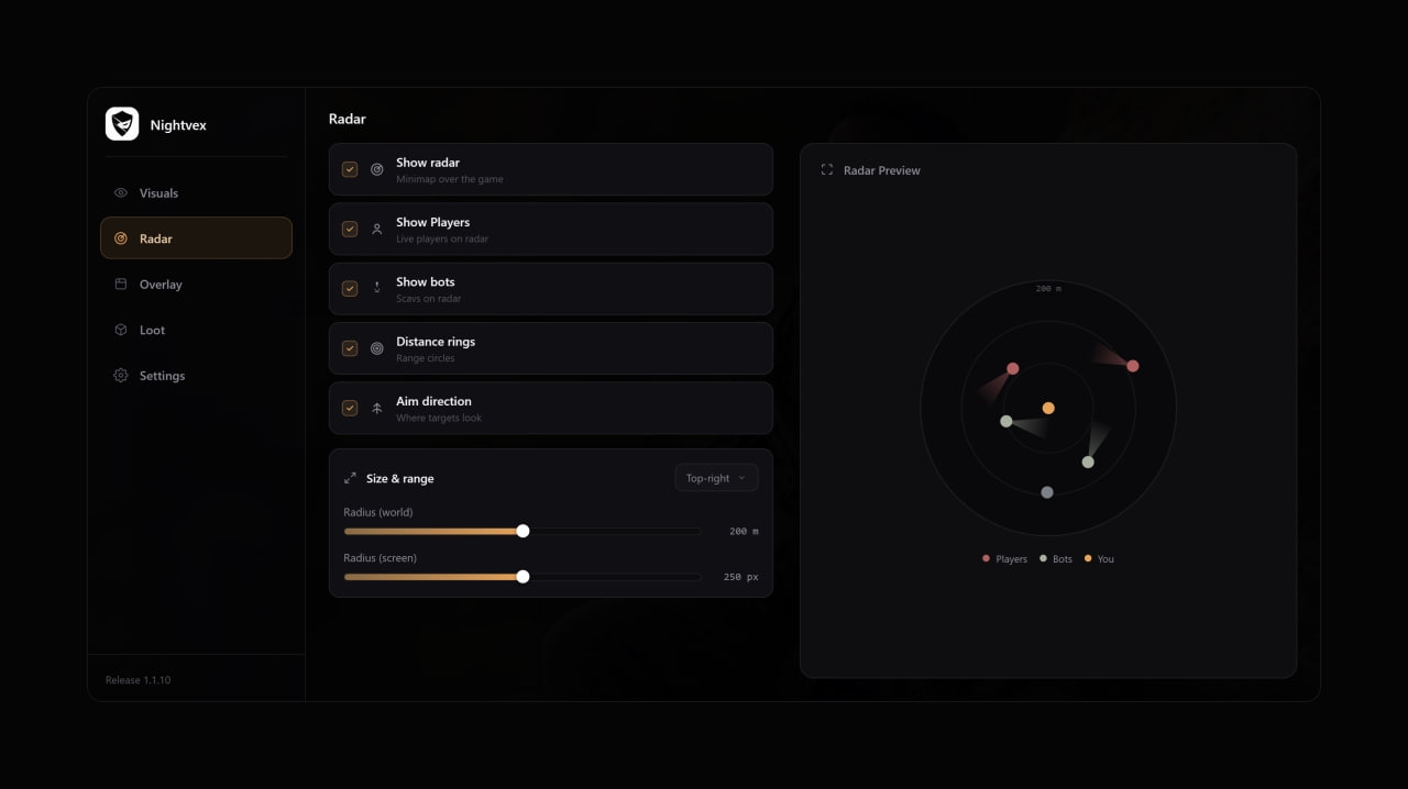 Nightvex for Arena Breakout: Infinite — screenshot 3